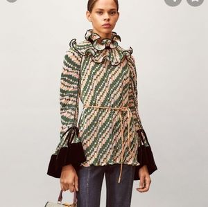 Tory Burch pleated blouse
